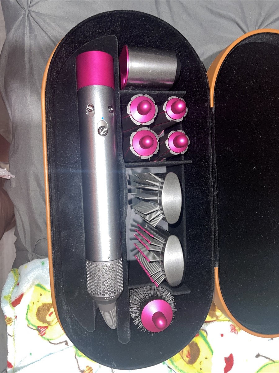 Dyson Airwrap Complete Hair Styler Set - Nickel/Fuchsia for sale