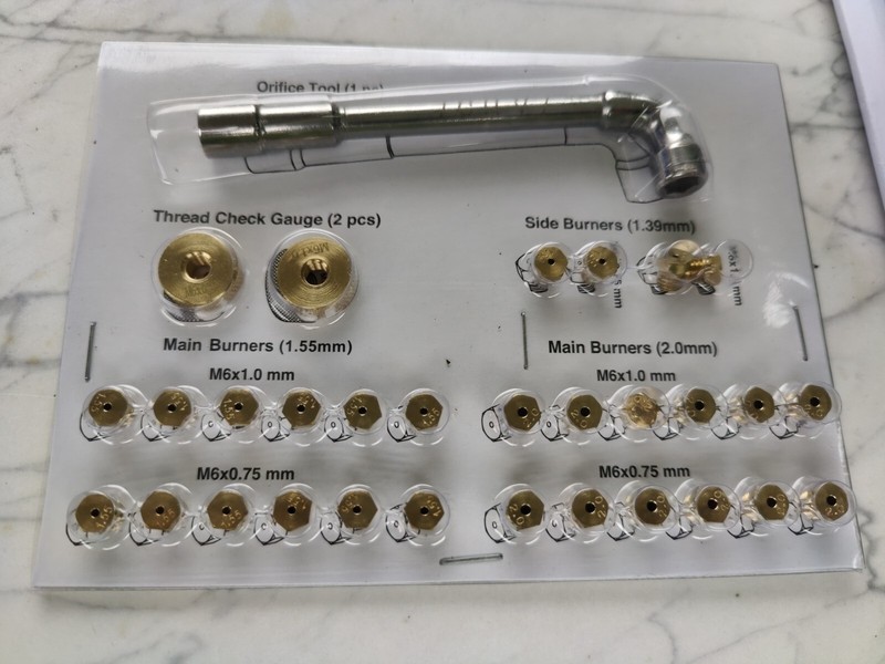 Natural Gas Conversion Kit Propane to NG Orifices Nozzle DIY Replacement Parts