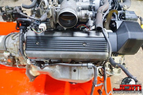 JDM 92-97 TOYOTA 1UZ-FE NON VVTI ENGINE LEXUS SC400 MOTOR AUTOMATIC TRANSMISSION - Picture 4 of 13