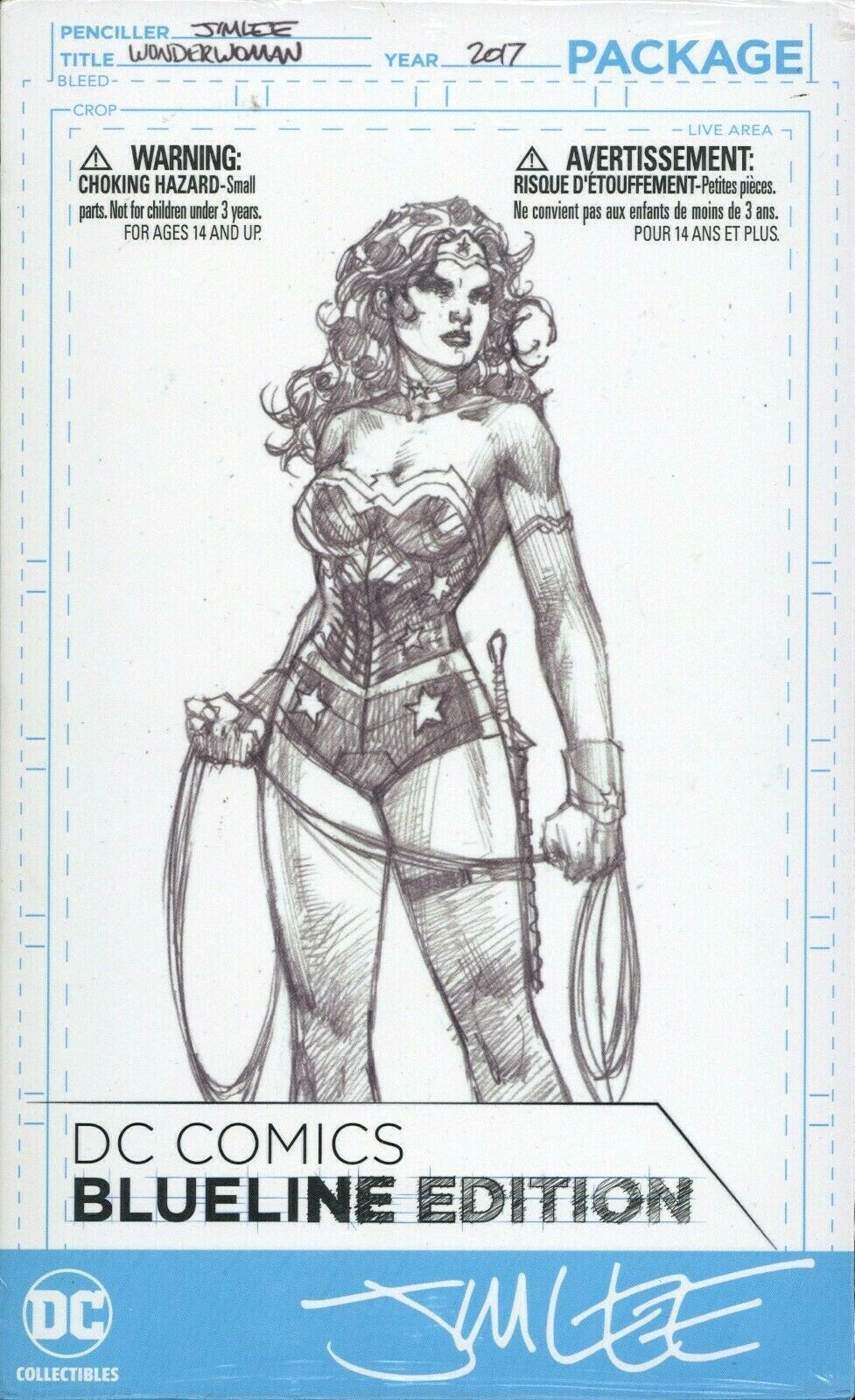 dc blueline wonder woman by jim lee action figure