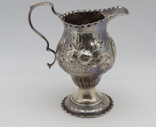 George III Silver Creamer London 1776 Maker  Nathaniel Appleton and Ann Smith