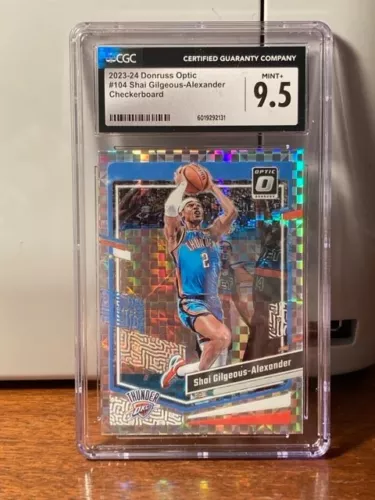 2023 Shai Gilgeous-Alexander CGC 9.5 Checkerboard SSP Donruss Optic #104