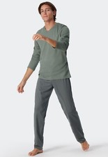 Schiesser men's long pyjamas 100 cotton size 48-64 Long Pajamas S-6XL