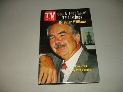SIGNED Check Your Local TV Listings - Omar Williams (HC, 2000) VG Dayton, OH TV