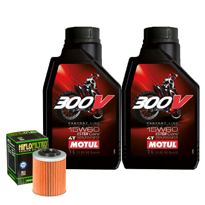 Wartungsset Öl Motul 300V 15W60 Für HISUN 800 HS UTV