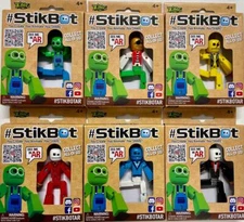STIKBOT Poseable Action Figure Stop-Motion Animation~COLLECT ALL 6~You Choose!