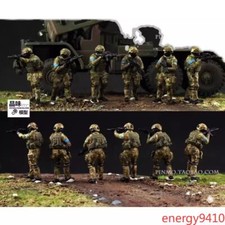 1/72 Ukrainian NATO Mercenaries 6-person Group Model Figure Painted Resin Scene