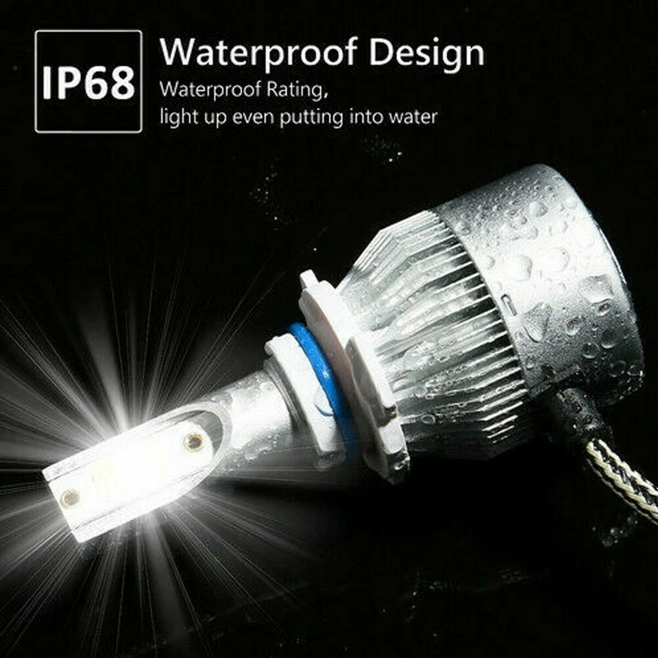 Combo de 4 bombillas LED de haz alto y bajo 6000K para Lincoln LS 2000-2002 Foto 4 de 4