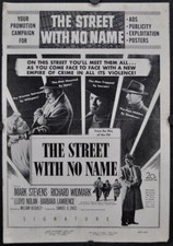 Street With No Name 1948 GENUINE UNCUT & FOLDED VF PRESSBOOK RICHARD WIDMARK
