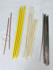 Variety of Knitting Needles Double Pointed Nylon Plastic Stainless Steel