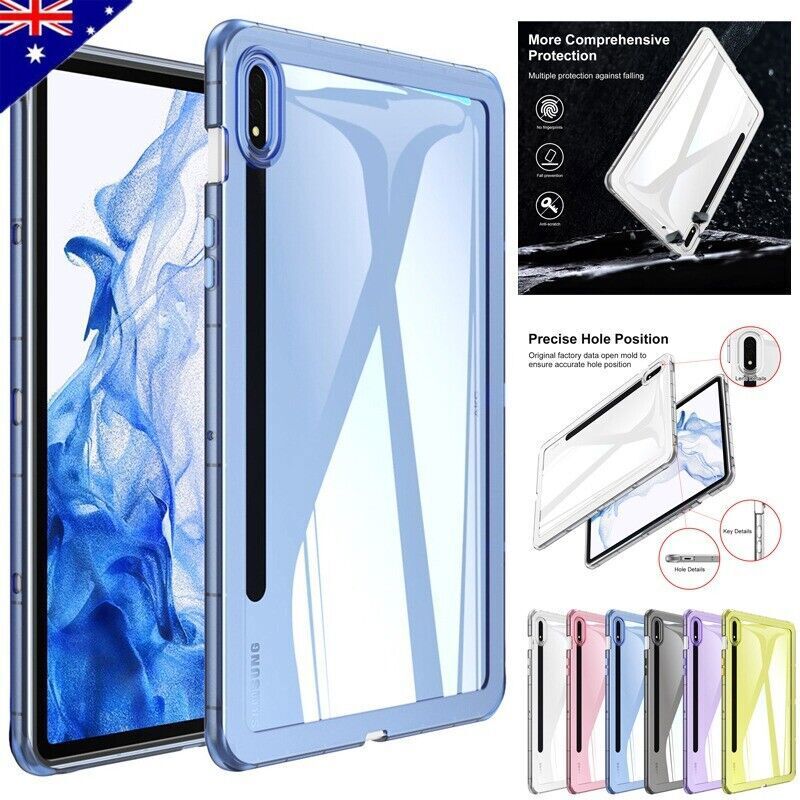 Tablet Case Clear Silicone Back Cover Skin For Samsung