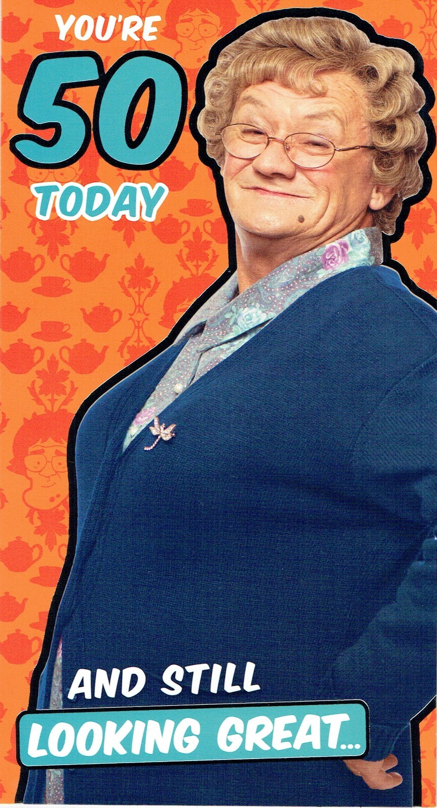 50th BIRTHDAY CARD official MRS BROWN'S BOYS  Age 50 Great Graphics inside & Out
