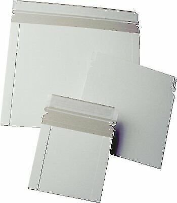 50 13 x 18 No Bend Mailers White Self Seal  Photo Document Flat Rigid Envelope