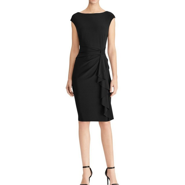 american living ruffled sheath dress