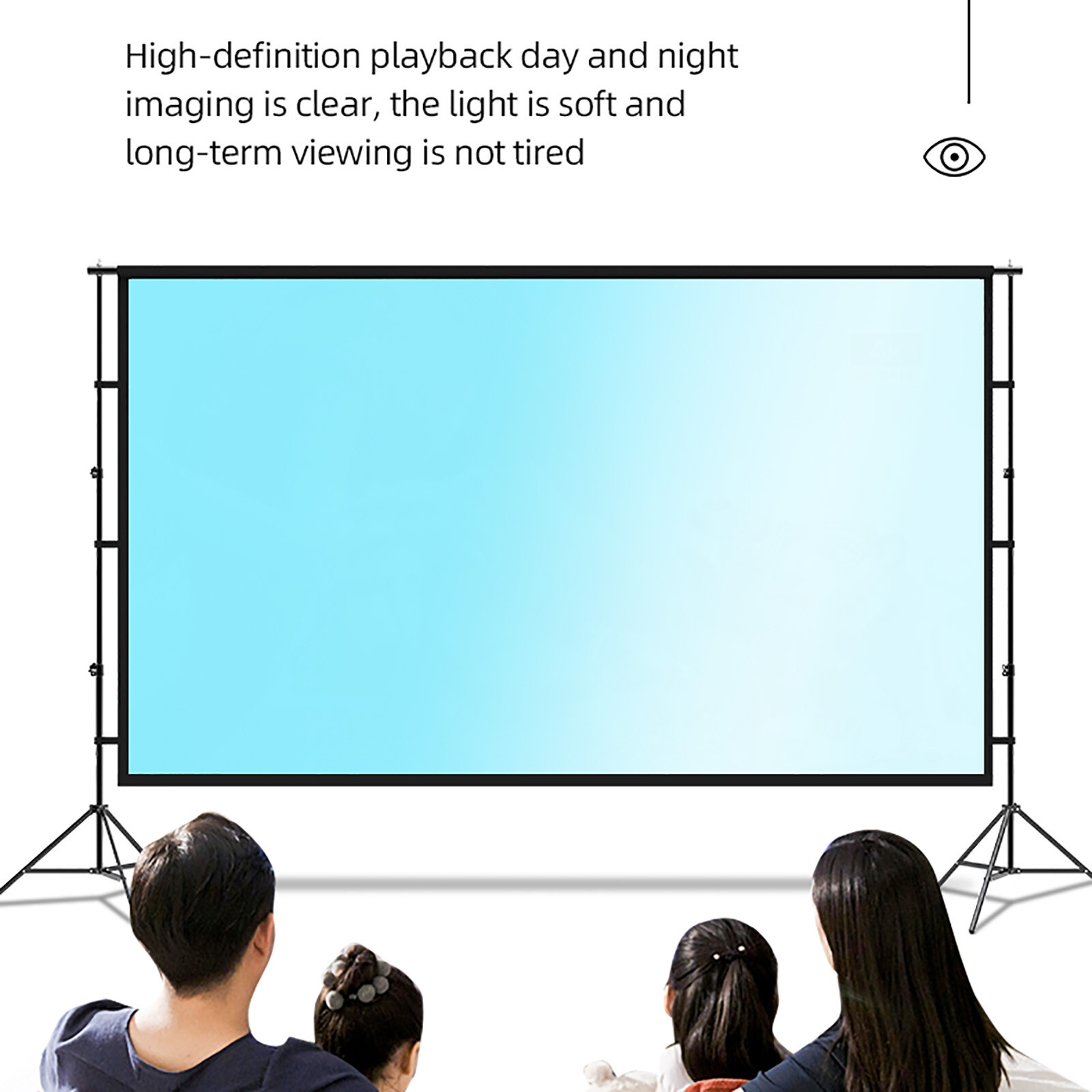 Projector Cloth Movies Screen 169 HD Foldable AntiCrease Portable Double Sided eBay
