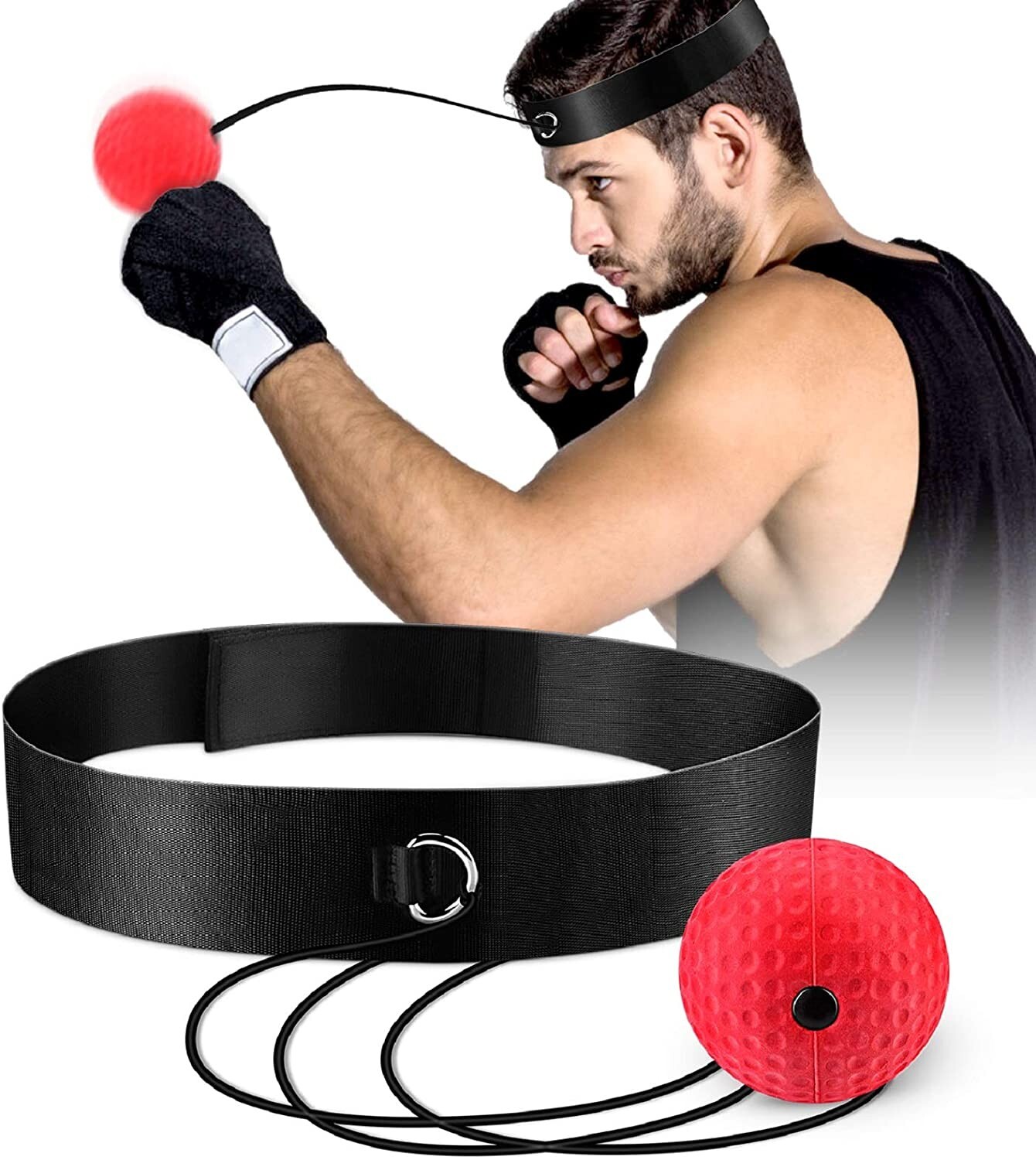 OOTO Upgraded Boxing Reflex Ball Boxing Training Ball Mma Speed Training Suitab