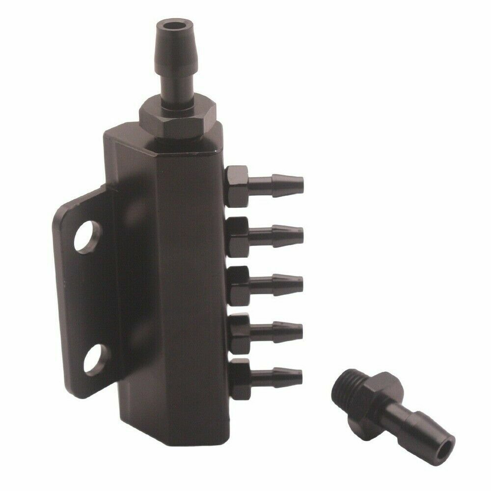 6 Port Vacuum Block Intake Manifold Kits Fuel Wastegate Turbo Boost NOS 1/8NPT E - Foto 8