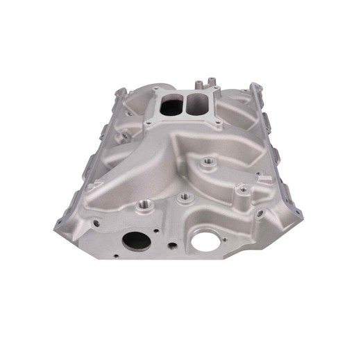 Carbureted Dual Plane Black Aluminum Intake Manifold Satin for Ford Big Block FE - Picture 2 of 4