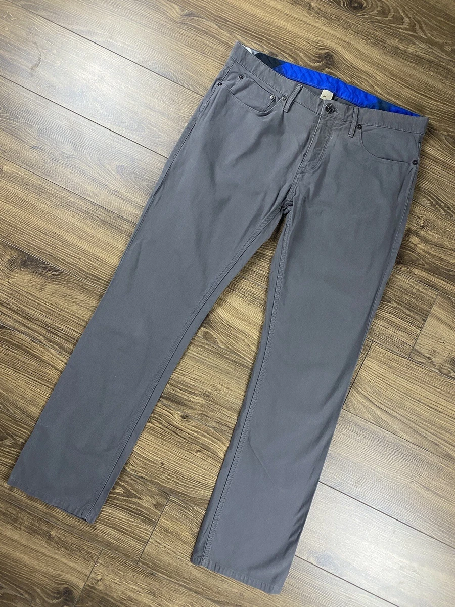 Burberry Brit Men s Gray Denim Straight Pants Size 35 R