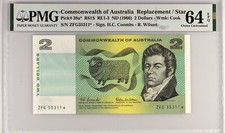 Star Note 1966 Coombs Wilson $2 PMG 64 EPQ CHOICE UNC, Unc CV $5,500 #5002