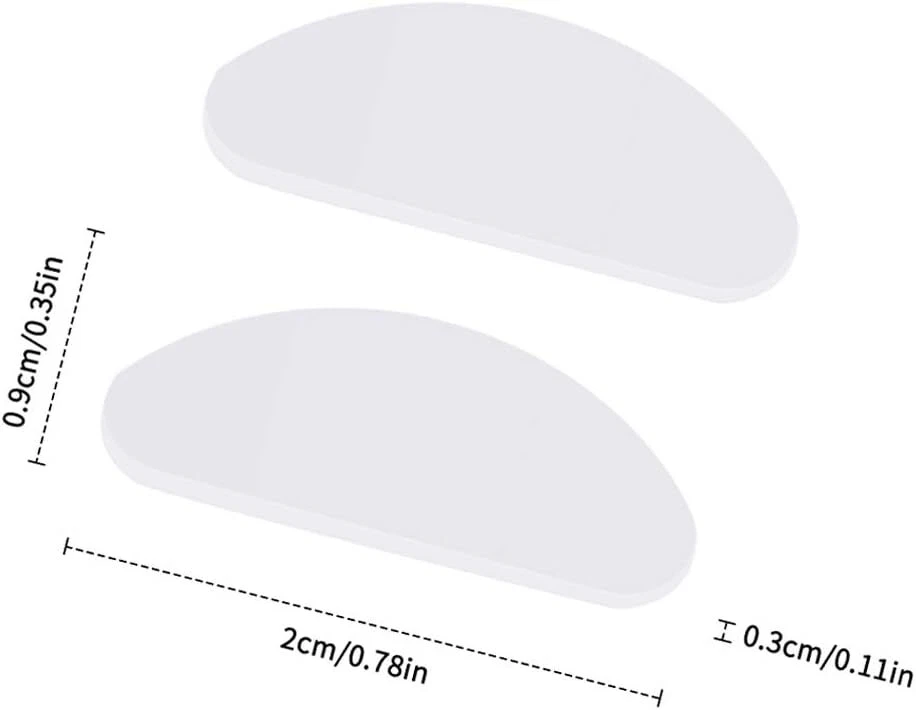 20 Paar Nasenpads Silikon, Selbstklebende Dünne Rutschfeste Nasenpads Brille - Bild 2 von 4