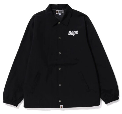 A BATHING APE ネイビー コーチジャケット BAPE BAPE Apehead Logo Coach Jacket Navy Men's - US
