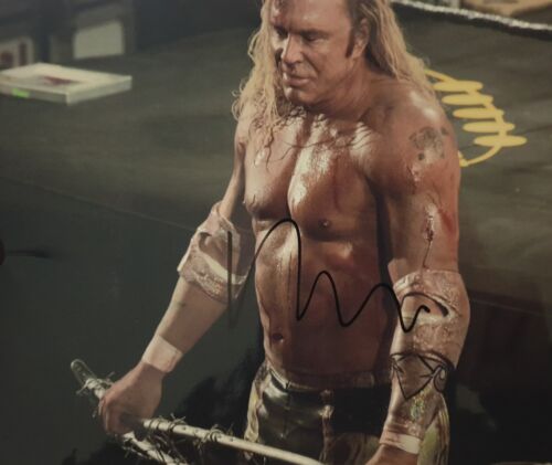 MICKEY ROURKE SIGNED 8x10 Photo - Picture 1 of 3