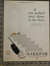 1929 HOOVER VACUUM CLEANER SHOE FLOOR HOME ELECTRIC HOUSEHOLD DECOR AD [[SKU]