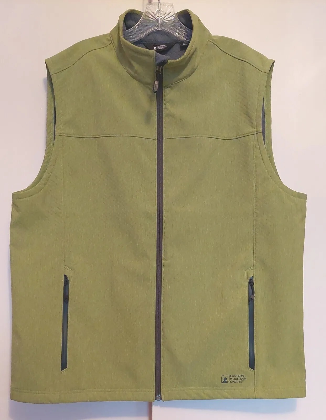Eastern Mountain Sports Men XL Rampart LIME GRAY Windbreaker ZIP VEST CHEST 50