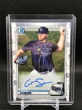2020 Bowman Chrome Graeme Stinson Prospect Autograph Auto #CPA-GST Rays