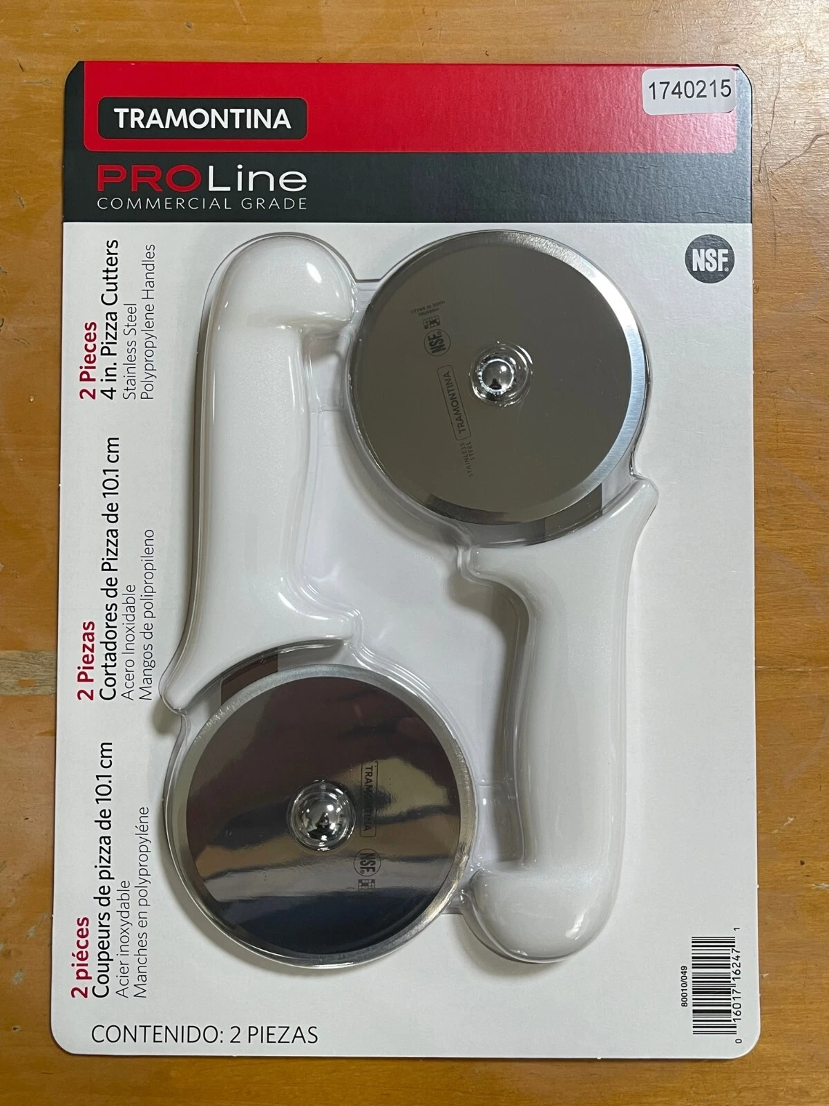 Tramontina PROLine 2 Pieces 4-inch Pizza Cutters
Opens in a new window or tab