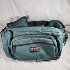 Western Pack Products Korus Fanny Pack Sling Bag Green Multi Pocket Adjustable
