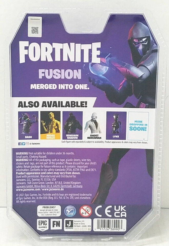 FORTNITE FUSION Solo Mode Action Figure 4” Jazwares Core Pack FNT0645 ...