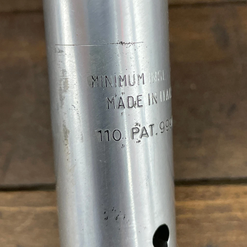 Vintage Cinelli 1R Vástago 26,4 mm 110 mm 22,2 Pluma Años 70 Eroica Italia Cuña C6 Foto 3 de 4