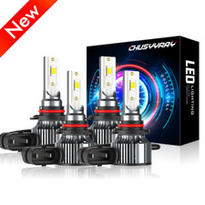9006 9005 LED Headlight KIT Combo Bulbs 10000K High Low Beam Super Bright White