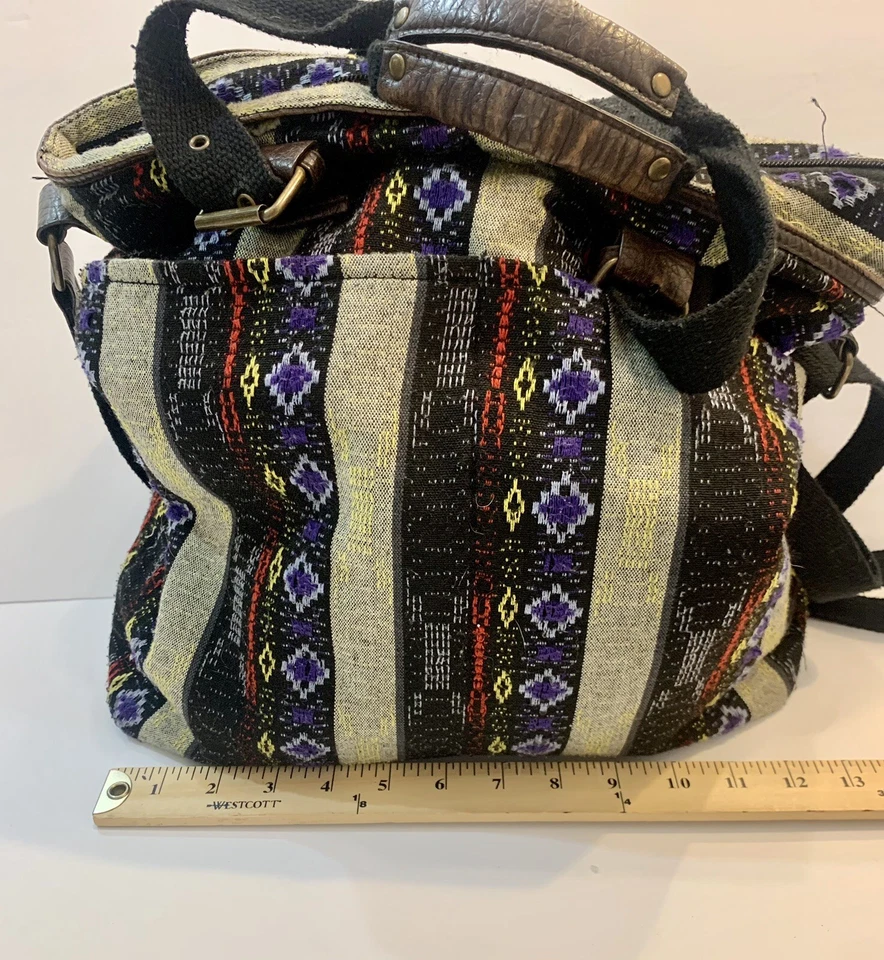 Forever 21 Bolso de Mano Mujeres Estilo Suroeste Cartera Bolso de Hombro Hebillas Foto 4 de 4