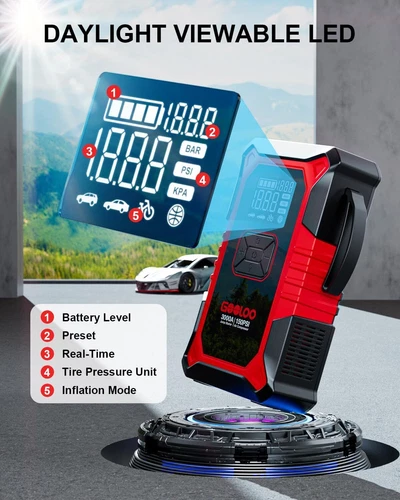 GOOLOO Portable Car Jump Starter 2000A/3000A/4000A Battery Lithium Jump Pack 12V - Picture 7 of 132