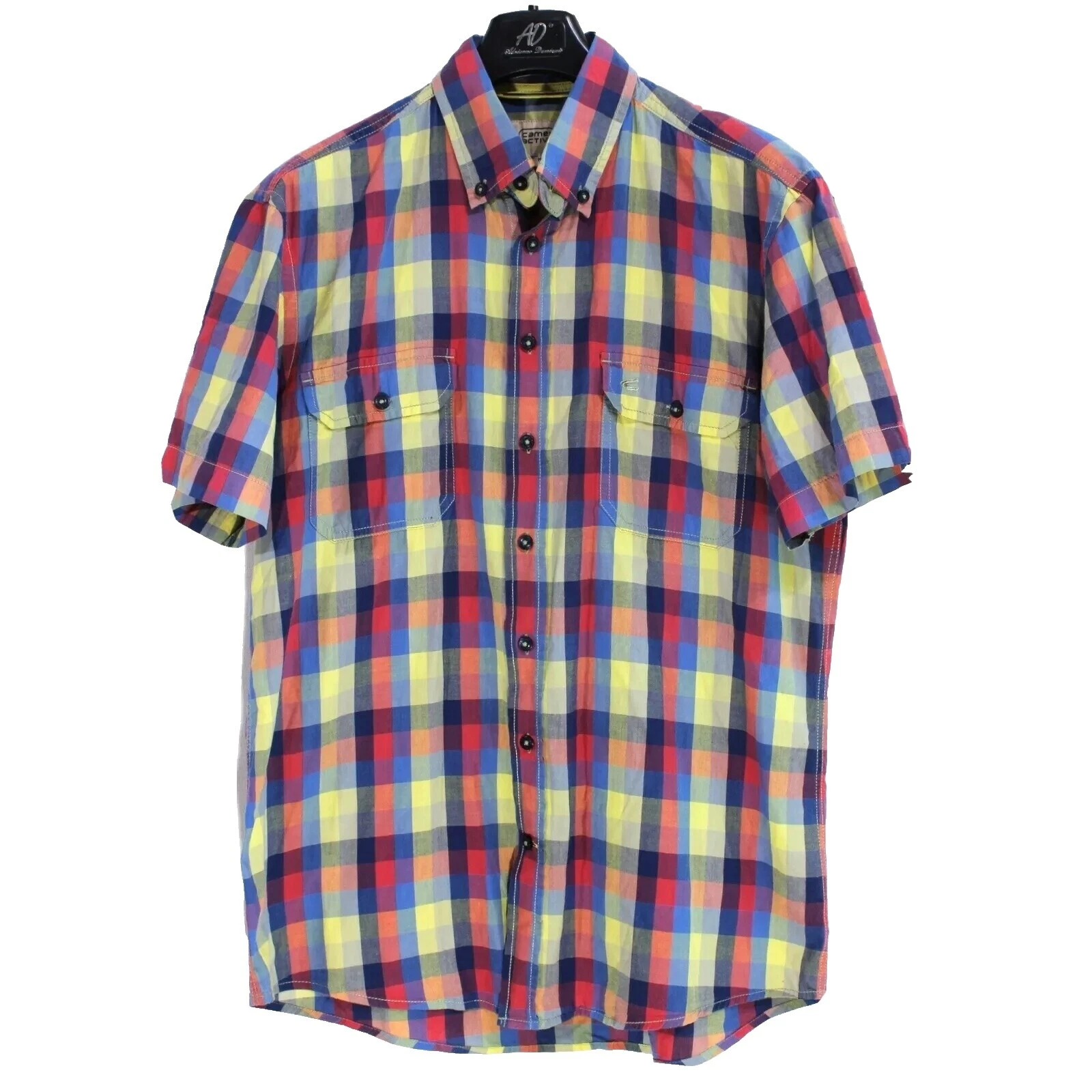 Corte Normal Algodón Camel Active Informal Con Botones camisas para hombres