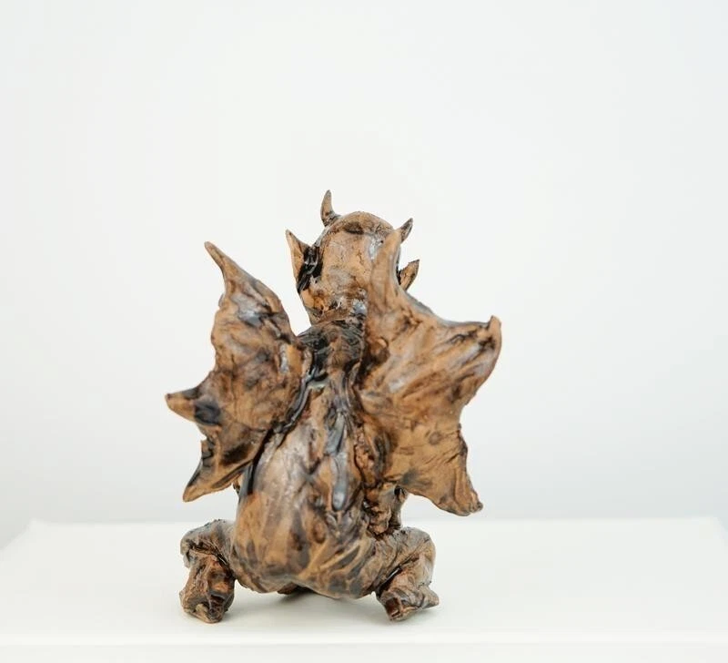 Figura Fantasma Pequeño Arte De Cerámica Hecho A Mano Decoración Halloween Regalo Ucrania Artesanías Foto 3 de 4