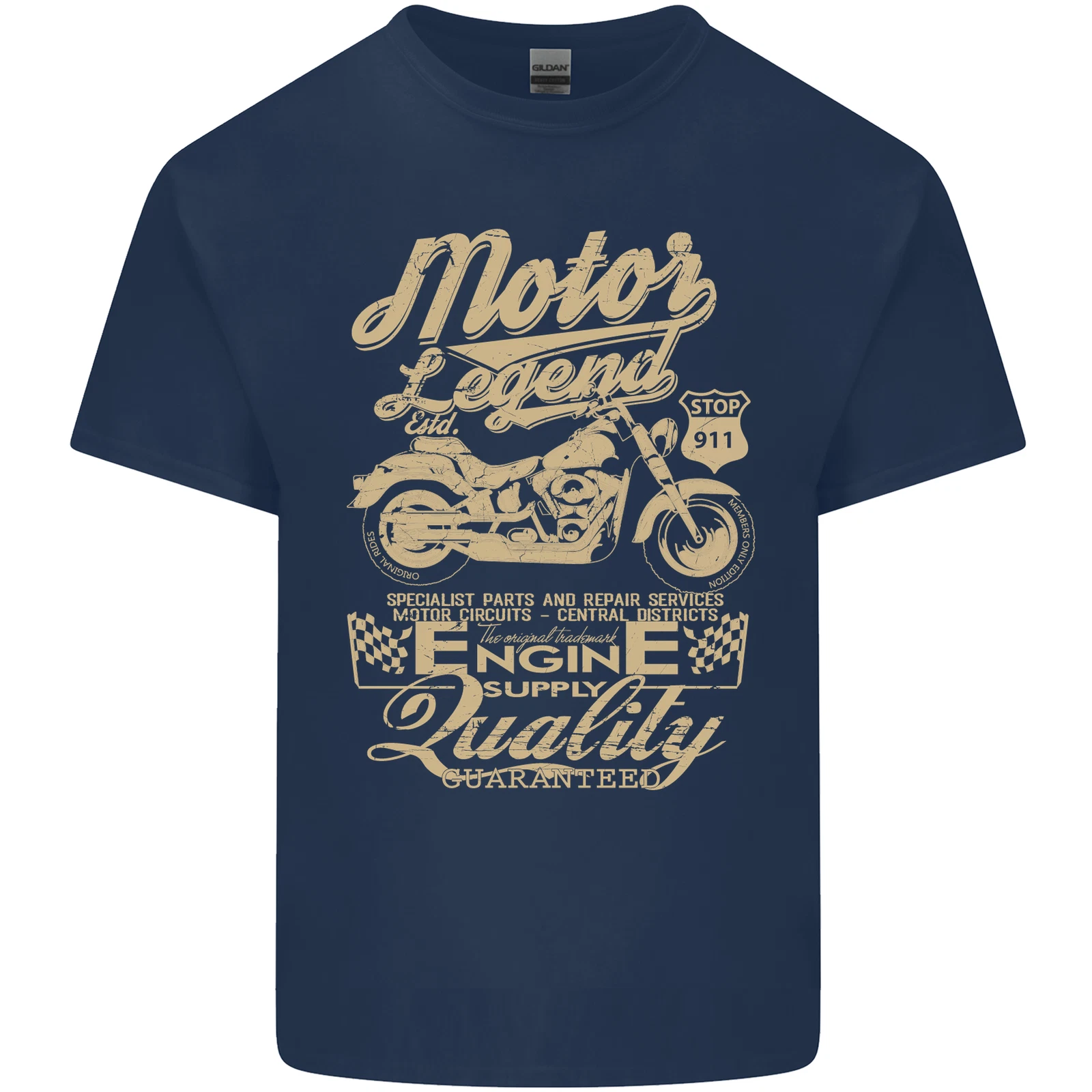 Motor Legend Biker Motorcycle T-Shirt for Men Light