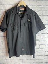 Vintage Deftones Shirt Mens Sz Large Dickies. Workshirt Work Button Up USA Made