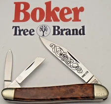 Vintage 1982 BOKER SOLINGEN GERMANY Whittler Knife Thuya Wood - Limited Edition
