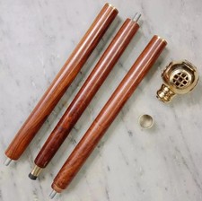 36'' Victorian Brass Designer Handle Antique Vintage Wooden Walking Stick Cane