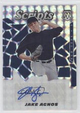 2021 Panini Mosaic Scripts Jake Agnos #SCR-JE Auto 0m4q