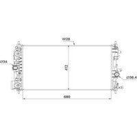 Diederichs DCM2704 KüHler, MotorküHlung FüR Opel Astra J Caravan (P10)