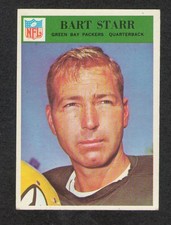 Vintage 1966 Bart Starr Football Card #88 EX-++ (Hall of Famer!) Original Owner