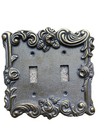 Amertac N60TTA NRTL/C Brass Plated Decorative 2-Gang Switch Plate Wall Box Cover — photo 1