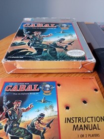 Cabal CIB w/ Box & Manual *** NES Nintendo Entertainment System 1990