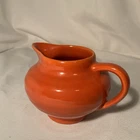 Vintage Bauer Orange Pottery Ring ware Demi Creamer