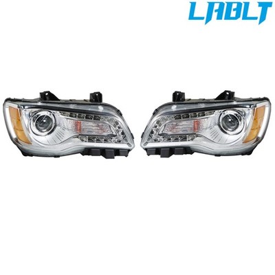 LABLT Passenger&Driver Side Headlights Headlamps For 2011-2014 Chrysler 300